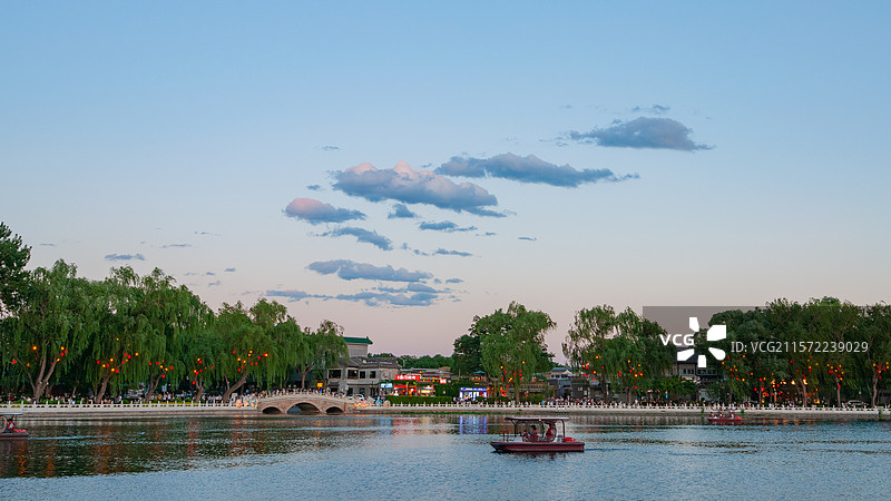 什刹海风光图片素材