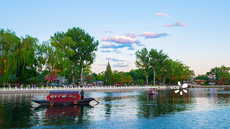 什刹海风光图片素材