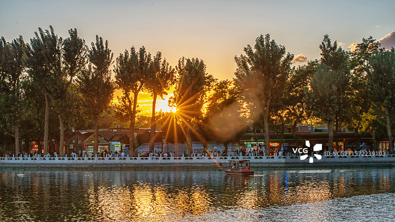 什刹海风光图片素材