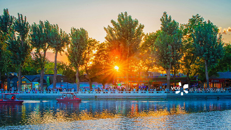 什刹海风光图片素材