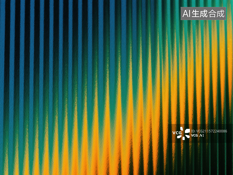 【AI数字艺术】蓝橙律动 —— 抽象条纹渐变艺术图片素材