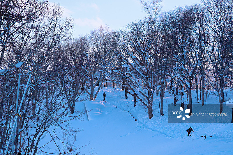 日本北海道小樽天狗山图片素材