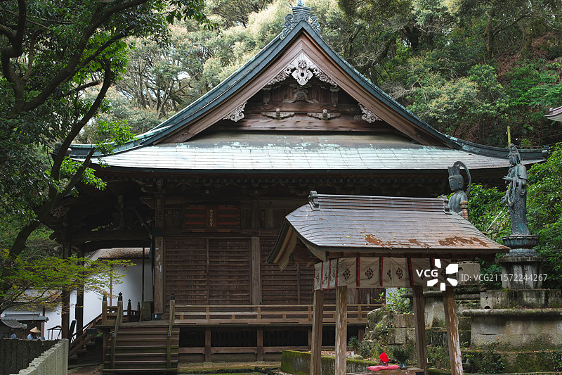 日本四国遍路第二番，极乐寺本堂图片素材