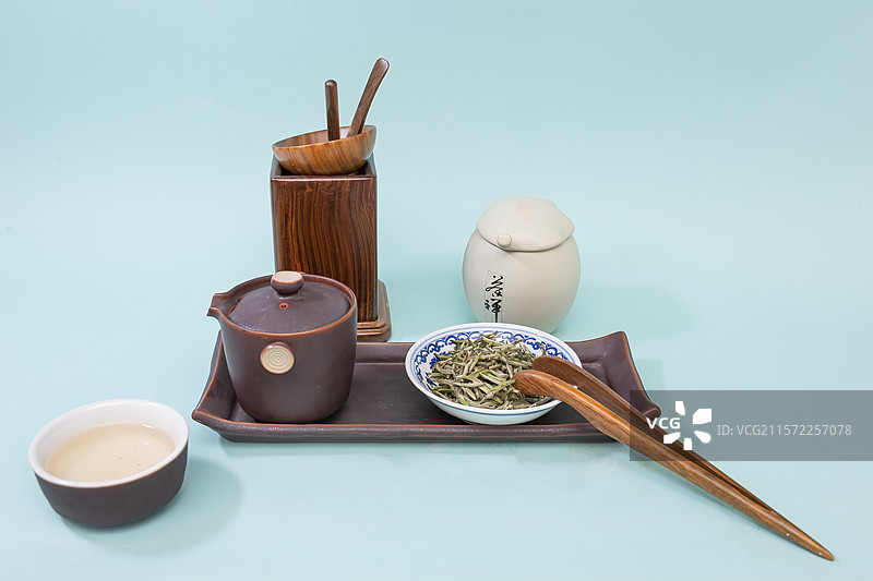 夏日的绿茶---黄金芽图片素材