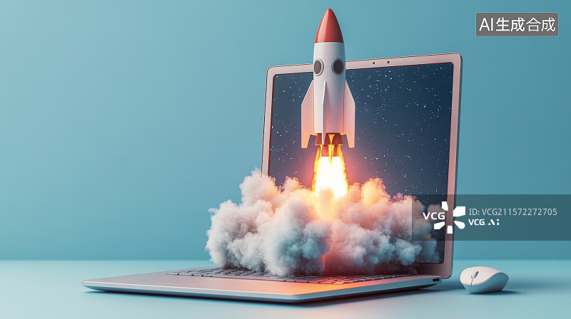 【AI数字艺术】未来航天概念插画图片素材