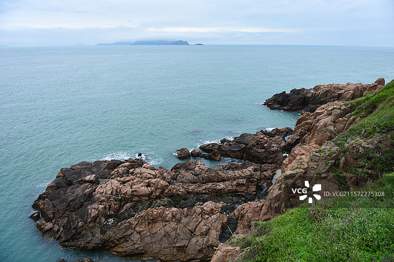 舟山嵊山岛西洋湾海岛岬角礁石景观图片素材