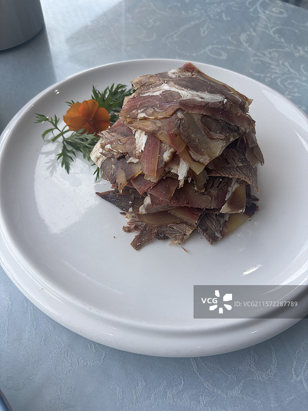 宁夏银川怀远夜市烧烤冰煮羊烤肉夜景图片素材