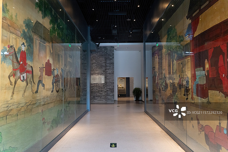 四川省眉山市中国泡菜博物馆东方神韵壁画图片素材