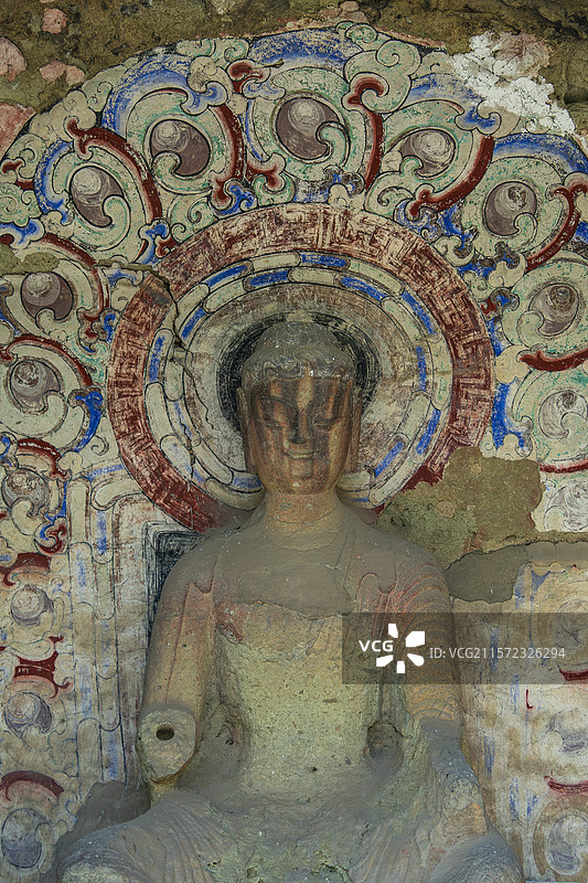 辽宁义县万佛堂石窟图片素材