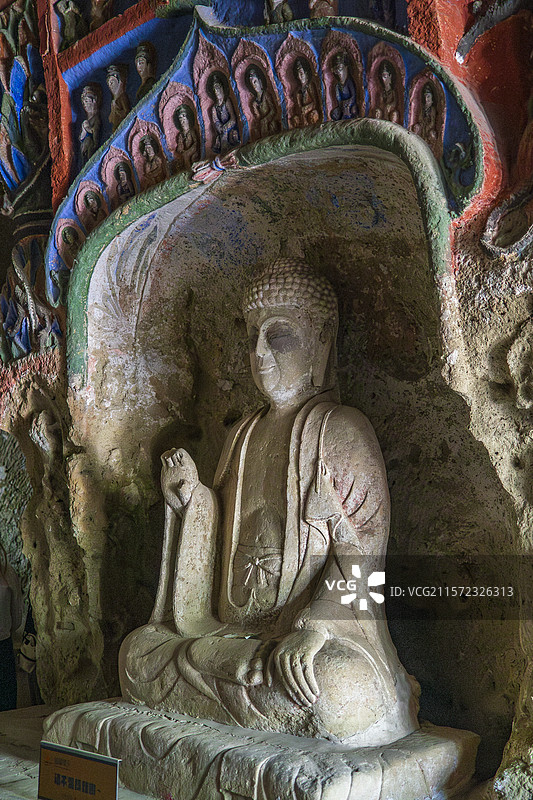 辽宁义县万佛堂石窟图片素材