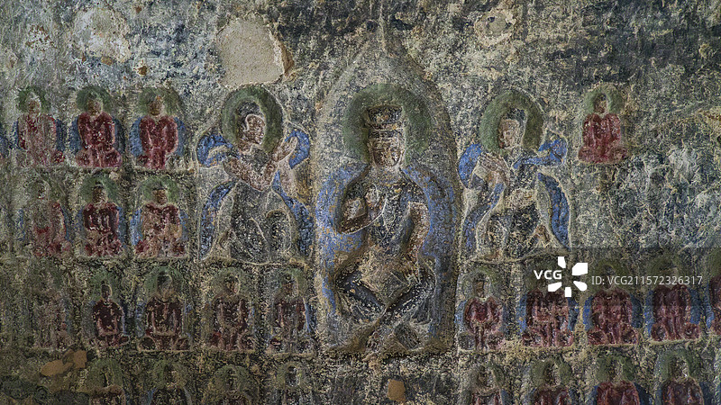 辽宁义县万佛堂石窟图片素材