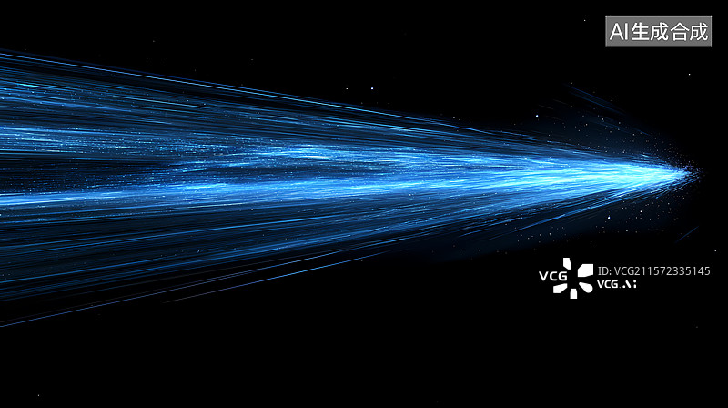 【AI数字艺术】蓝色线条背景图片素材