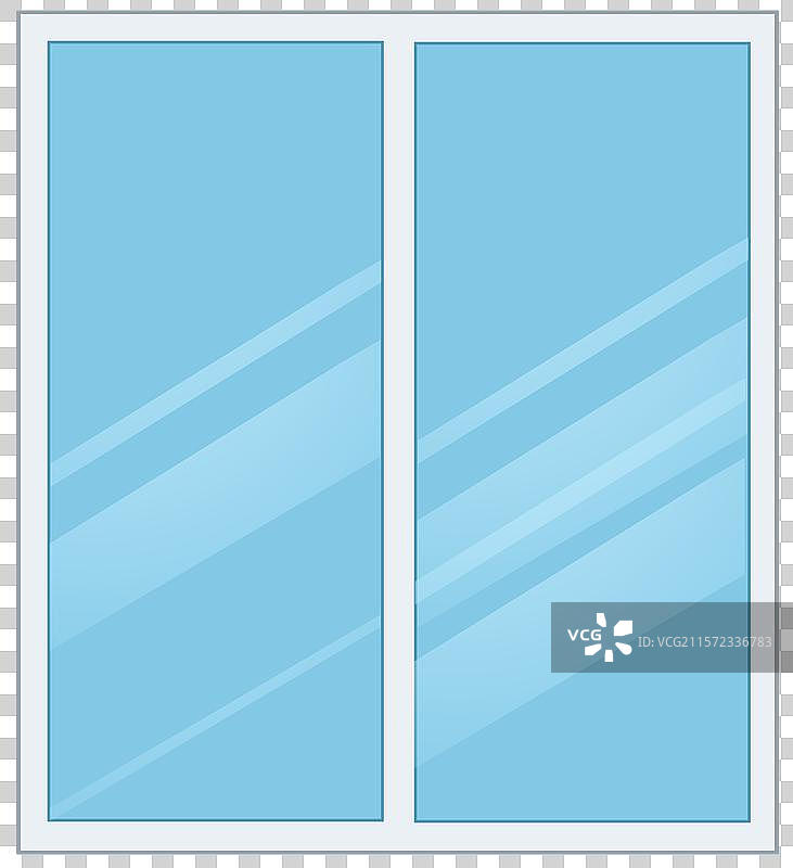 装修装饰玻璃窗户窗台卡通元素插画图片素材