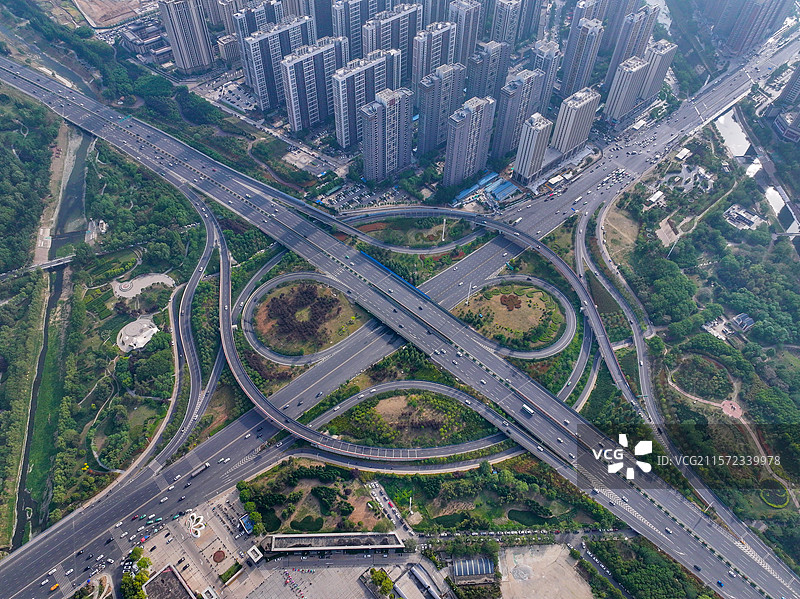 河南省郑州市郑州地标中原福塔航拍图片素材