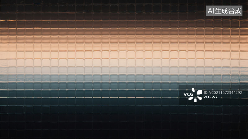 【AI数字艺术】小方块纹玻璃质感渐变颜色暗调艺术插画壁纸背景图片素材