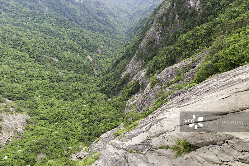 岳西县明堂山高山幽谷图片素材