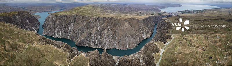 青海龙羊峡大峡谷航拍图片素材