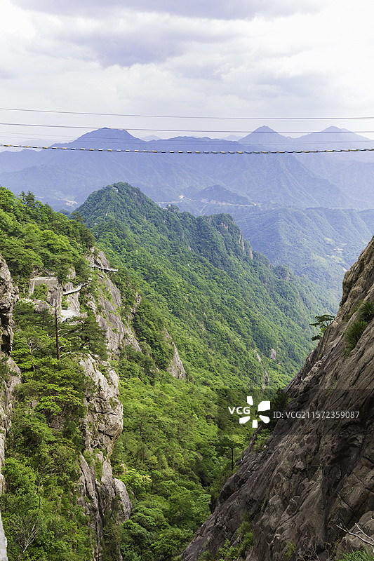 岳西县明堂山高山峡谷图片素材