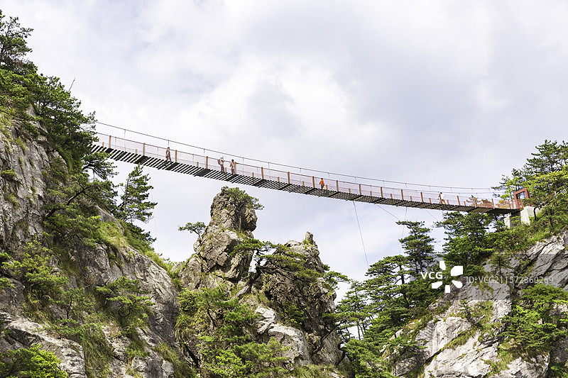 岳西县明堂山山顶索道图片素材