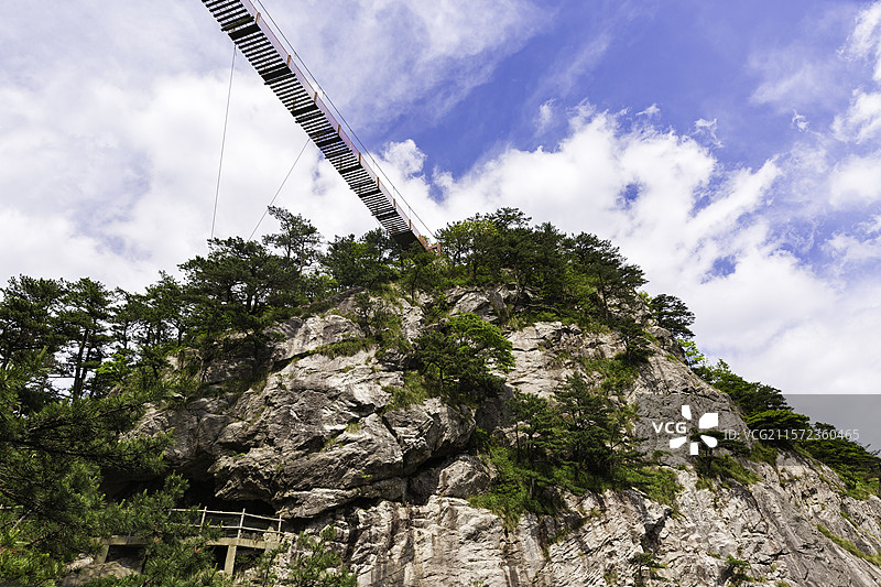 岳西县明堂山山顶索道图片素材