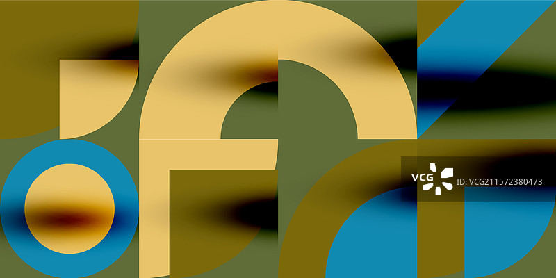 新孟菲斯几何图案与圆形图片素材