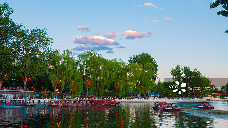 什刹海风光图片素材