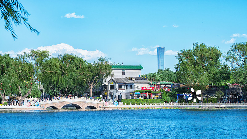 什刹海风光图片素材