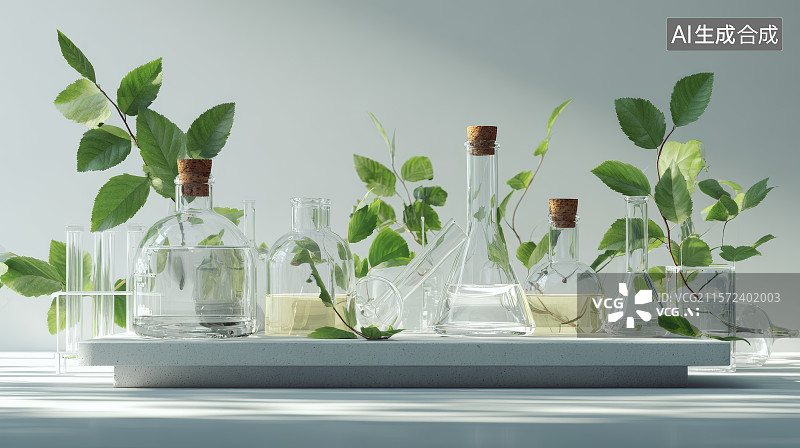 【AI数字艺术】实验室，科研，实验室显微镜下的特写镜头图片素材