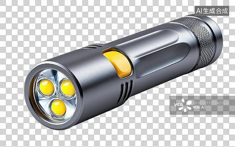 【AI数字艺术】【免抠png素材】一把3D卡通手电筒图片素材