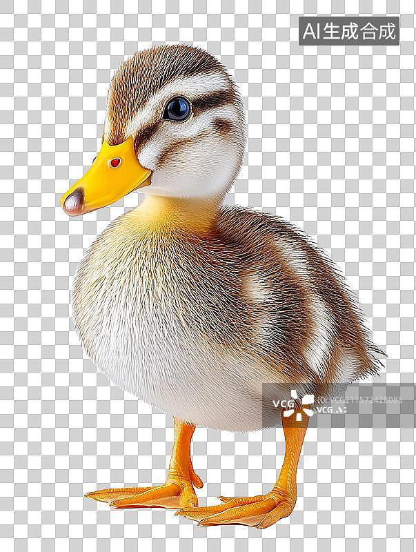 【AI数字艺术】【免抠png素材】一只可爱的小鸭子图片素材