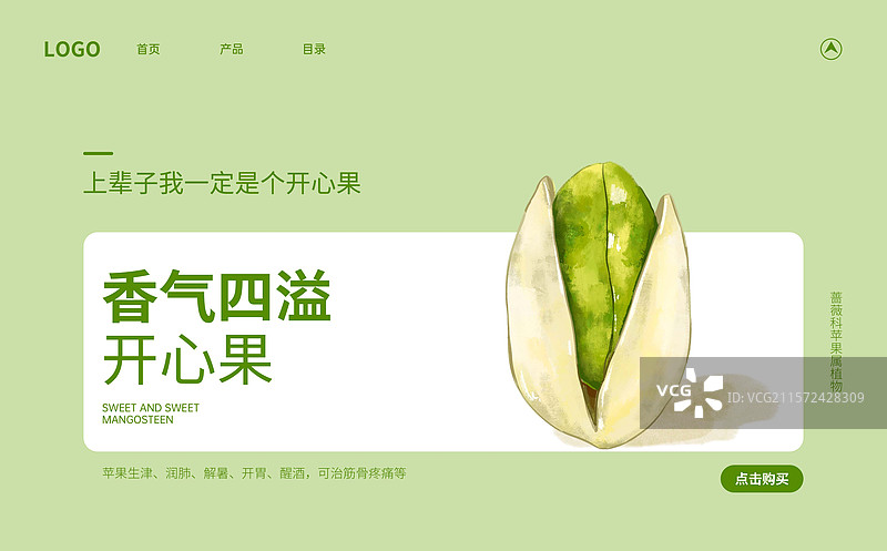 开心果坚果创意海报设计模板图片素材