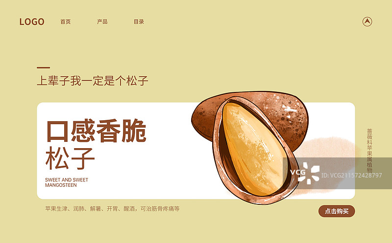 松子创意海报设计模板图片素材