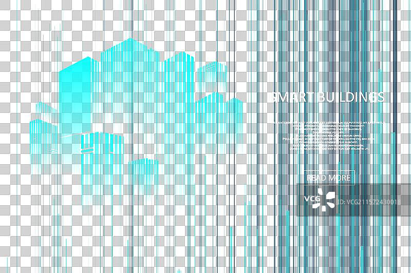 城市智能建筑概念设计图片素材