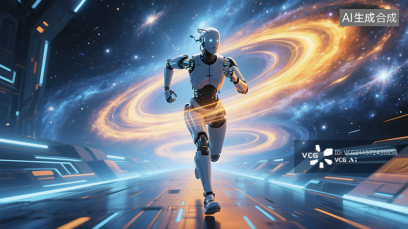 【AI数字艺术】机器人，人形机器人，科技，未来图片素材