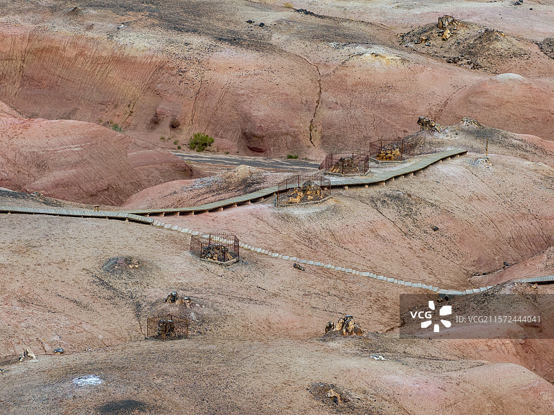 新疆奇台县硅化木公园硅化园图片素材