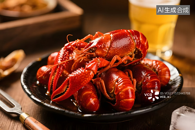 【AI数字艺术】夏日必备的小龙虾写实图片图片素材