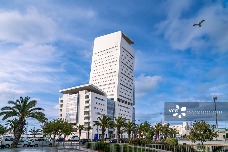 摩洛哥卡萨布兰卡，卡萨布兰卡港务局大楼图片素材