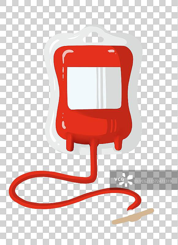 采血袋手绘元素图片素材