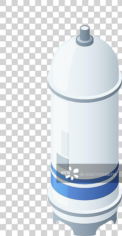 等轴测压缩气体储存罐图标图片素材