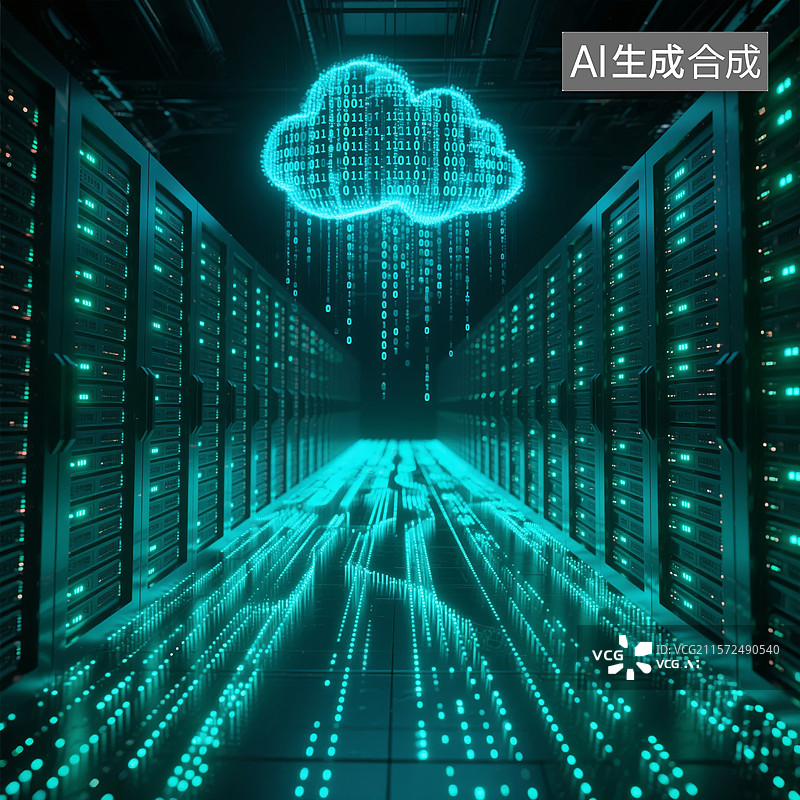 【AI数字艺术】数据中心与云计算图片素材