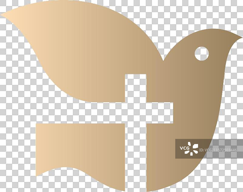 鸽子基督十字和平标志图标图片素材