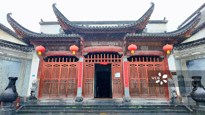 西递古村落图片素材