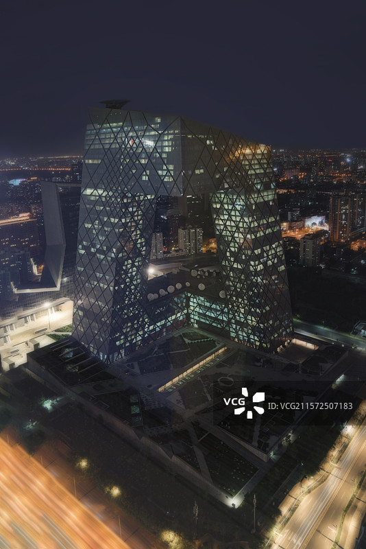 北京中央电视台总部大楼图片素材