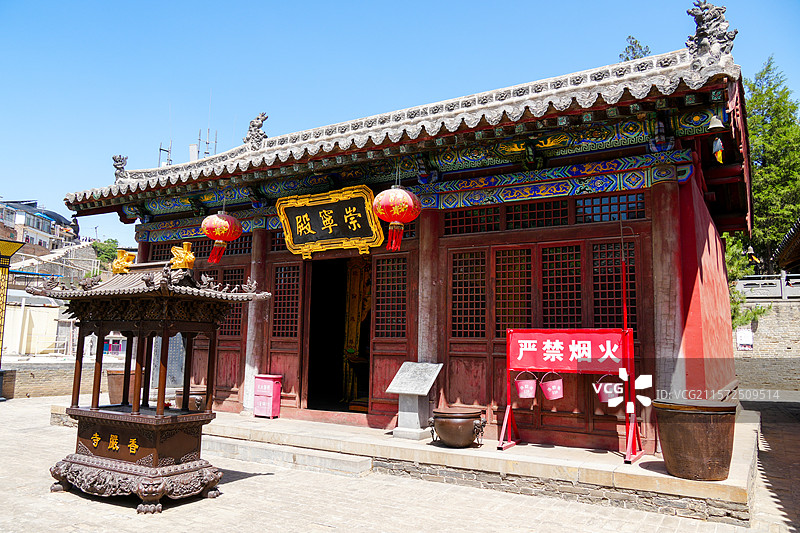 山西省吕梁市柳林县，香严寺崇宁殿图片素材