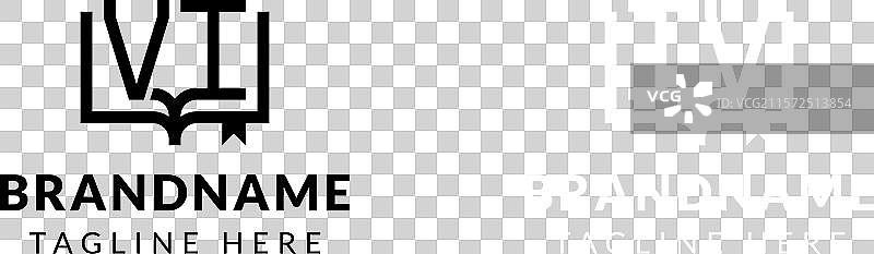 适合商业的字母IV和VI书籍标志图片素材