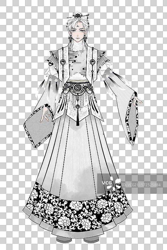 磁州窑人物设计（男）图片素材