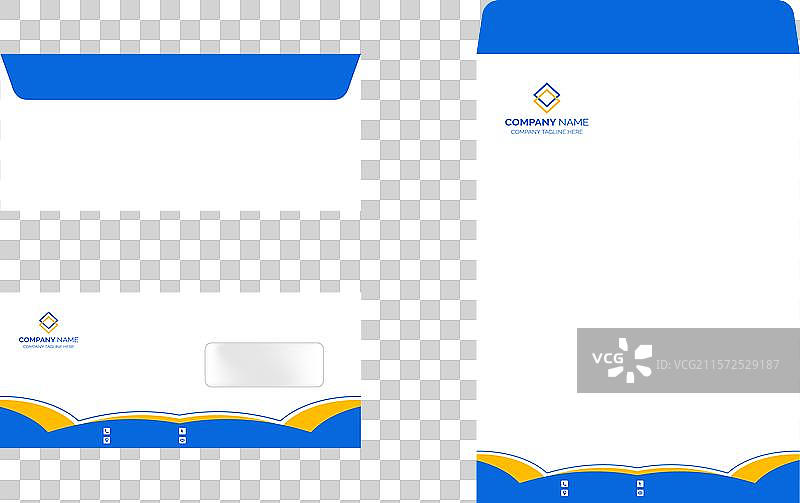 企业信封设计模板套件图片素材