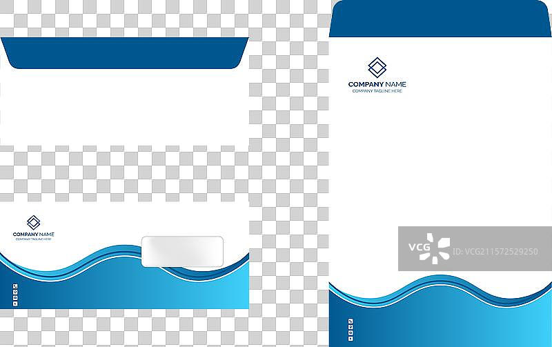 企业信封设计模板套件图片素材