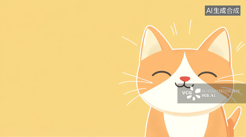 【AI数字艺术】可爱的卡通猫咪图片素材