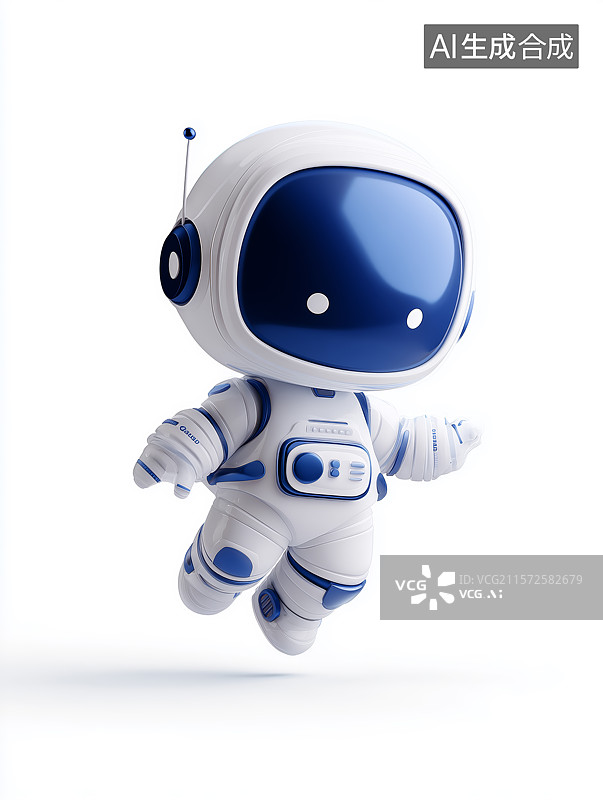 【AI数字艺术】卡通宇航员图片素材